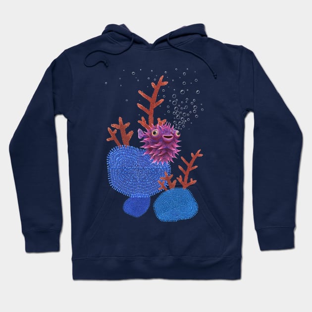 Bubble fish Hoodie by ruta13art